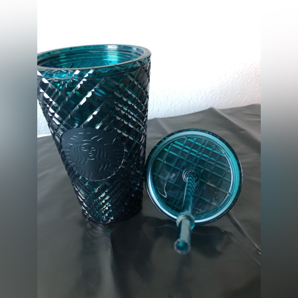 Starbucks Grande Teal Jeweled Cold Cup Tumbler 16oz - Picture 7 of 11